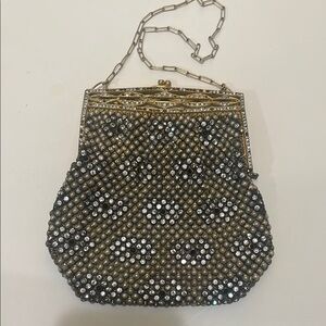 Vintage, Rare French Flapper Elegant Beaded Bag